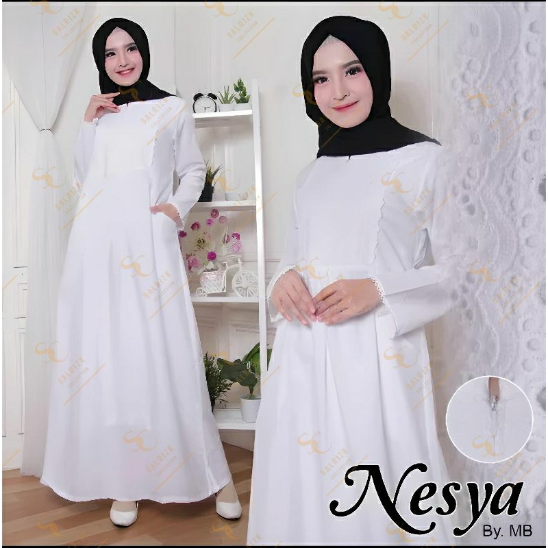 Gamis Haji Umroh Putih Katun Toyobo (Nesya)