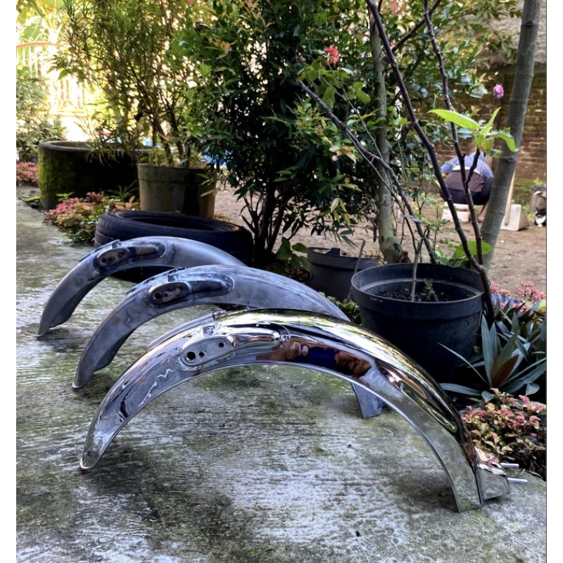 (FreeOngkir) spakbor slebor belakang cb pres Nganjuk crom / spakbor slebor belakang cb125 crom pres