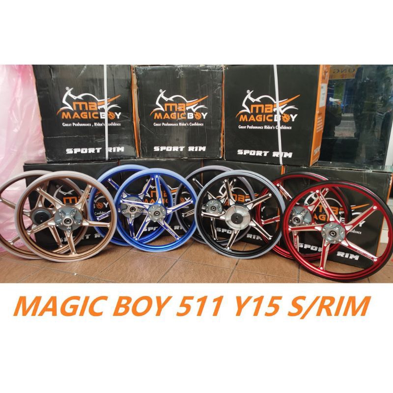 MAGIC BOY FG 511/OH 511 OPEN HUB CNC RIM YAMAHA MX-KING SIZE 160/185*17 dan SIZE 185/250*17 PREMIUM 