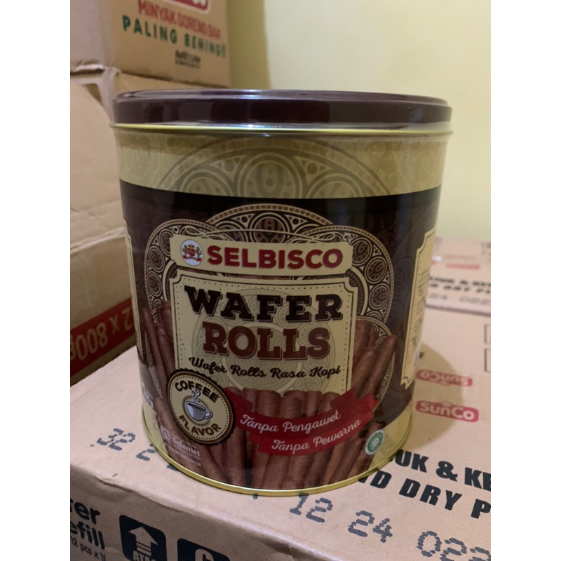 

Wafer roll rasa Kopi Selebisco