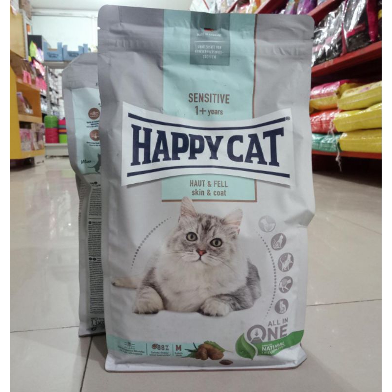 Happy Cat Sensitive Skin &amp; Coat 1,3kg Freshpack | dryfood happy cat sensitive 1+ years