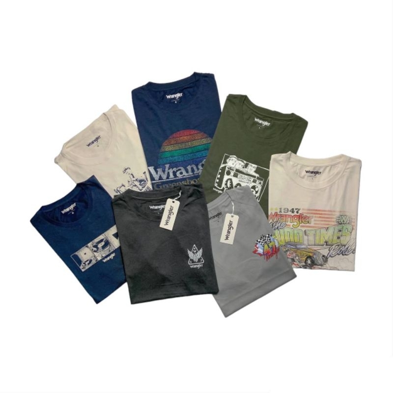 [BISA COD] KAOS UNISEX PRIA WANITA WRANGLER TSHIRT ORIGINAL