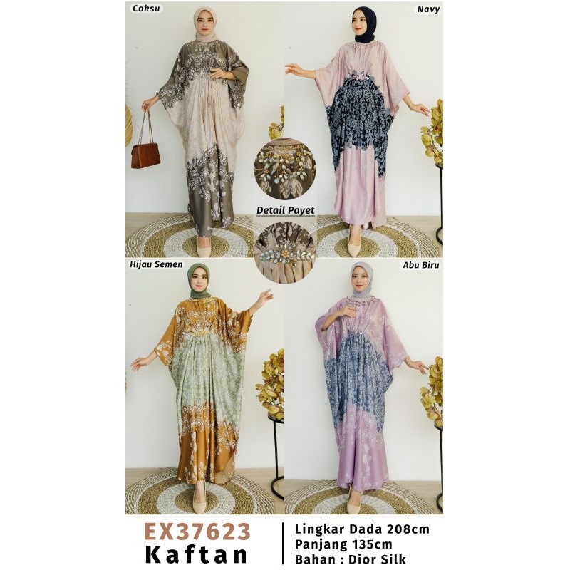 Kaftan payet MutiaraDior Silk premium