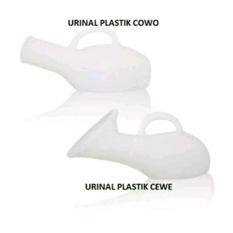urinal plastik pispot pria wanita cewe cowo / pcs
