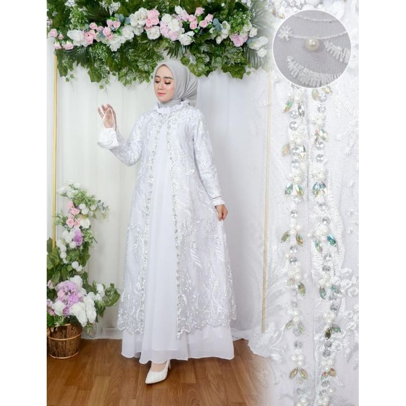 Terbaru Gamis Outer Lepas Pasang Kancing Depan | Gamis Tille Premium | Gamis Jumbo Ld 130 cm | Gamis