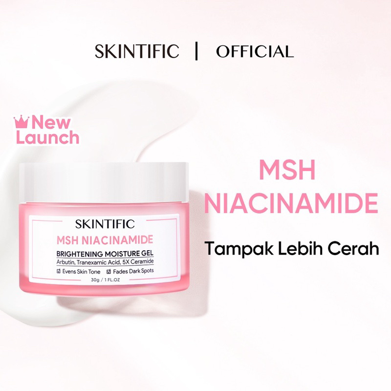 SKINTIFIC MOISTURIZER NIACINAMIDE BRIGHTENING MOISTURE GEL 30 gr