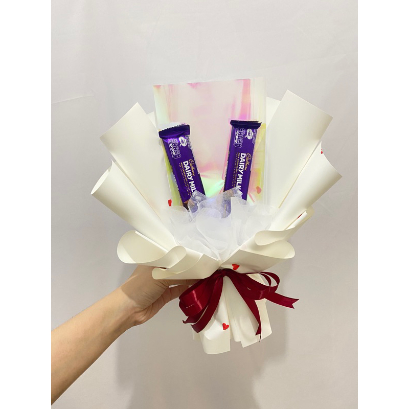 Bouquet coklat valentine | Buket valentine | Buket coklat | Hampers Valentine