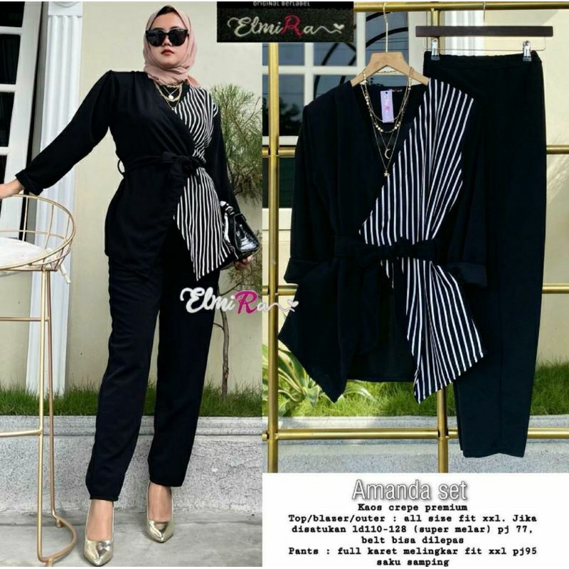 AMANDA SET // SETELAN MODERN // ELMIRA