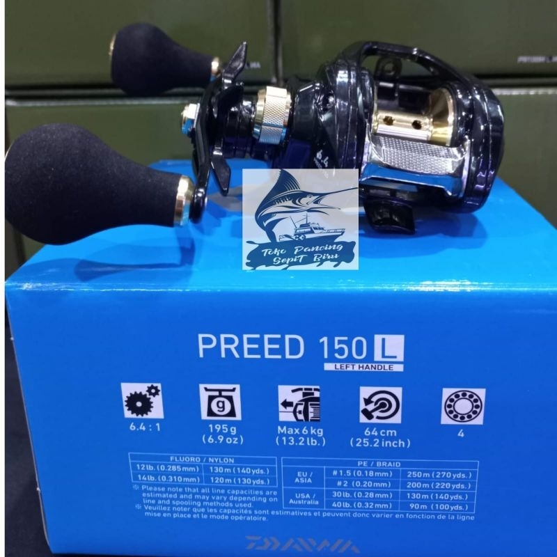 REEL BC DAIWA PREED 150L Left Handle Reel BC MURAH BEST SELLER