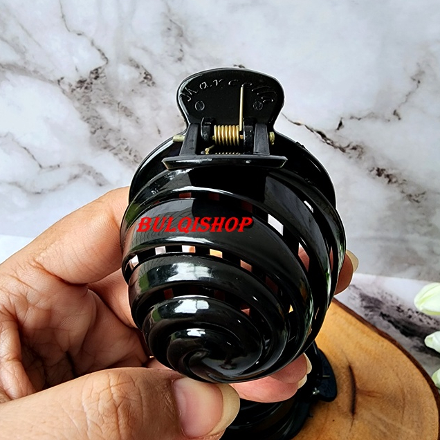 Murah Jepit Rambut Keong Hitam Besar Kecil Jepit Sanggul Jepitan Bulat Cepol Marcella Unik Murah