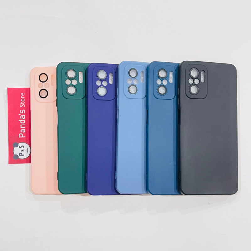 Case Redmi Note 10s, Note 10 4G, Poco M5s Lenspro Makaron Full Color Softcase Pro Lensa