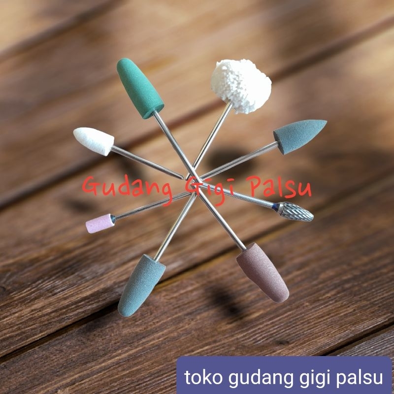 Dental Bor Poles Dan Potong Gigi Palsu