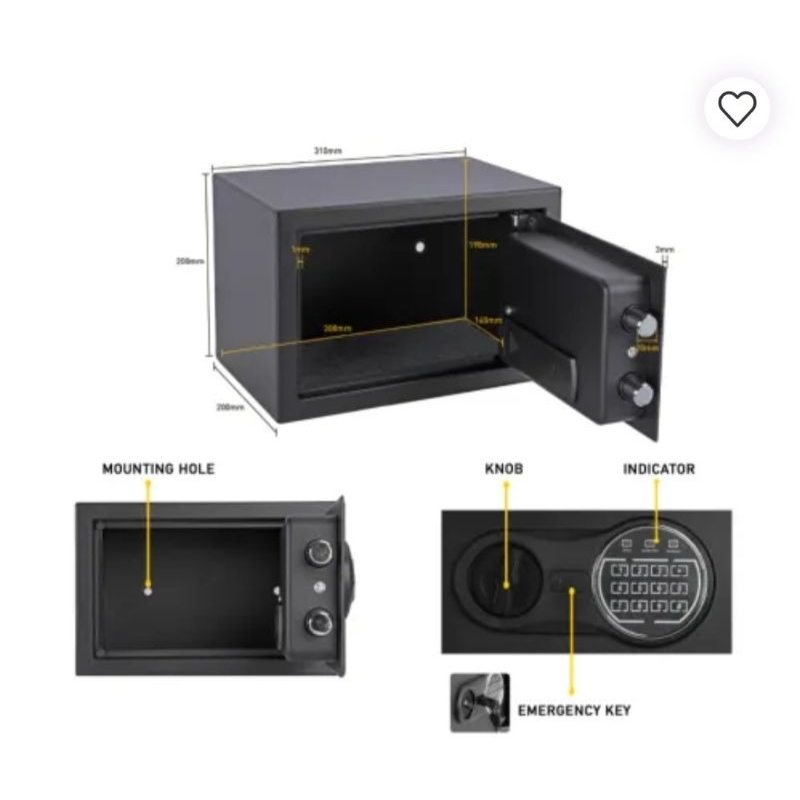Brangkas krisbow berangkas deposit box safety box krisbow