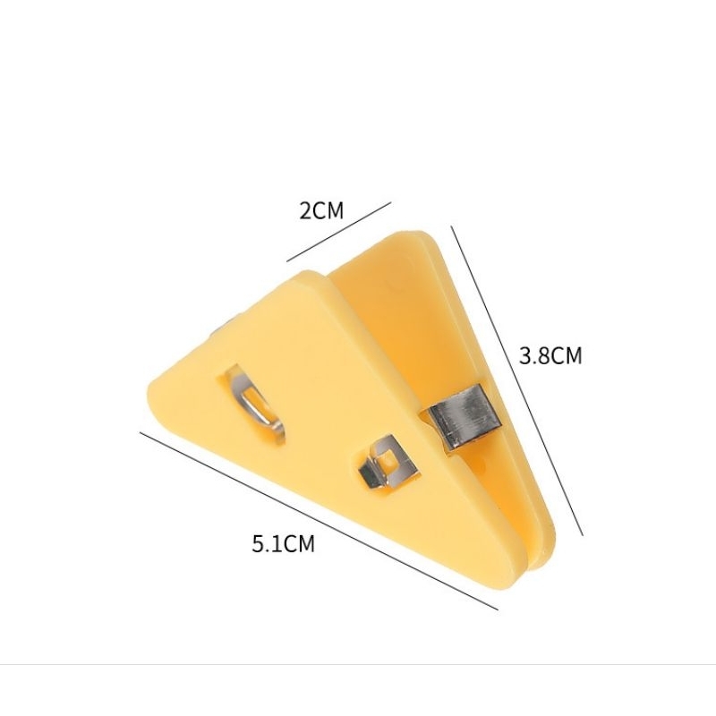[2Pcs] Paper klip segitiga / Penjepit kertas dan snack serbaguna