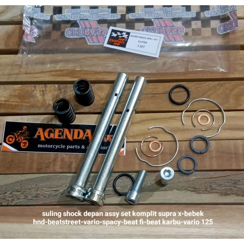 suling shock depan assy supra set komplit supra x-suling shock depan kit supra-kph -supra x125-honda bebek lain nya ckd pass