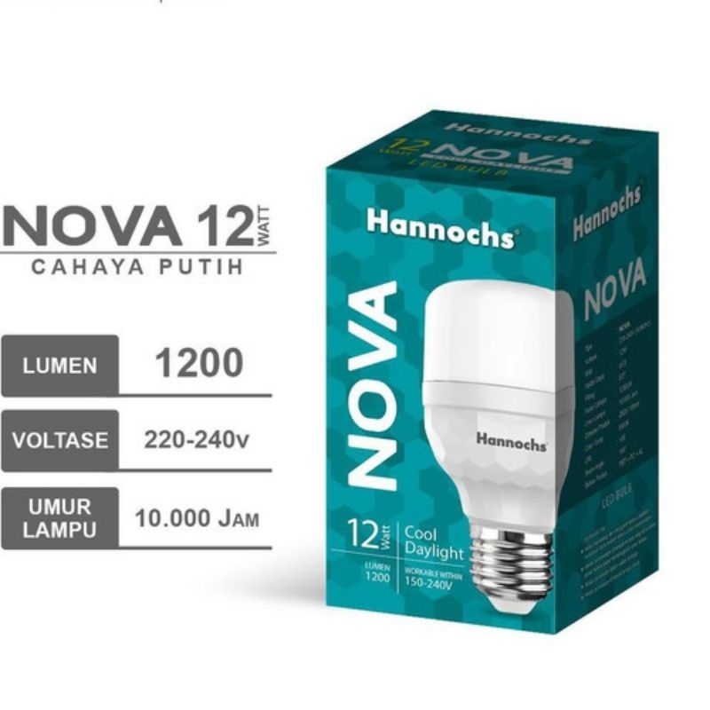 Hannochs lampu led Nova 12watt/cahaya putih