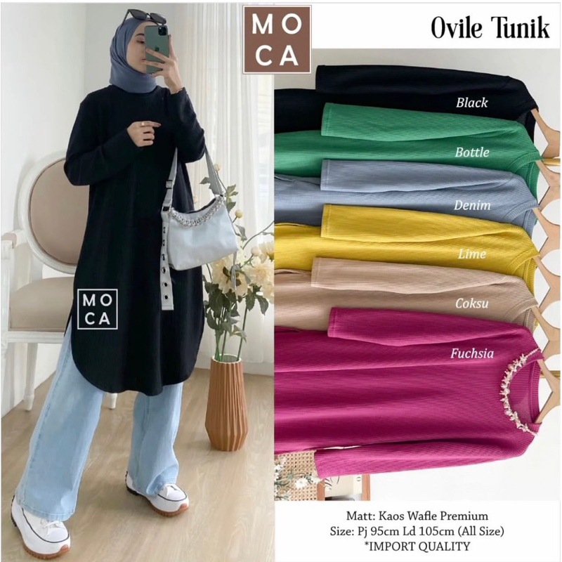 tunik kaos knit uniqlo merk clarke tunik ovalia