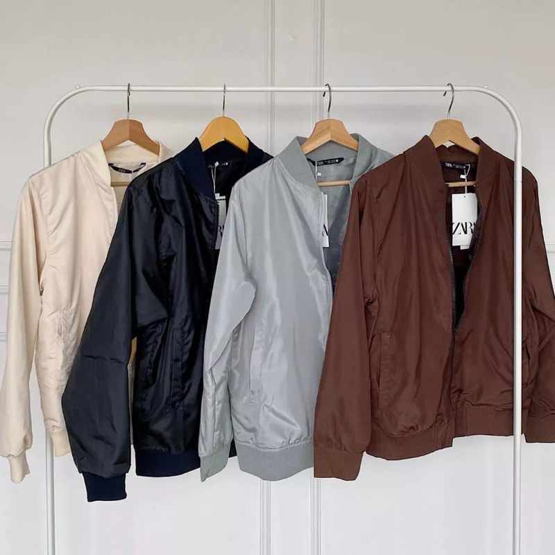 ZARA BASIC UNISEX BOMBER JACKET