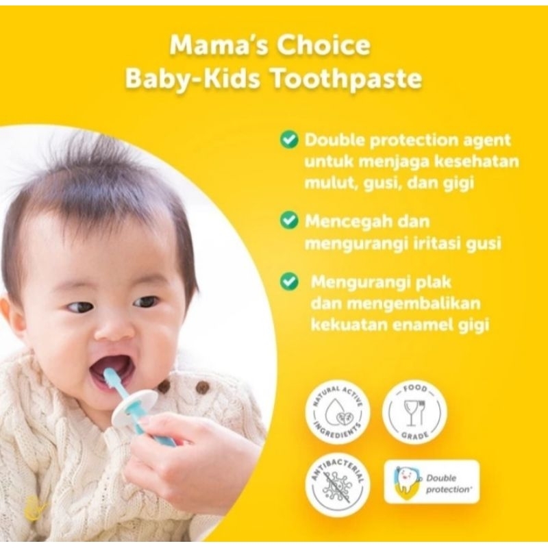 Mama's Choice Toothpaste Baby&amp;Kids-Pasta Gigi Bayi&amp;Anak ecp mei 2025