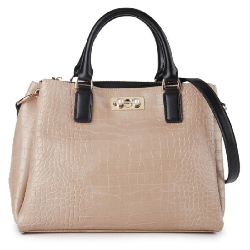 NEW SALEEEE  HAZIEL TOP HANDLE ANIMAL PRINT LES CATINO