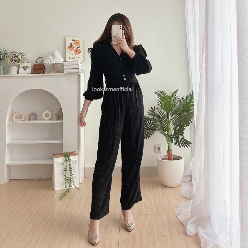 lookatmeofficial - Suzy Set 825 - Setelan Wanita Premium Bahan Crinkle