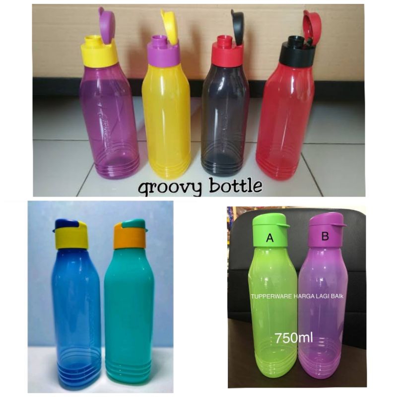 eco groovy 750 ml botol gruvy Tupperware eco flip 750ml