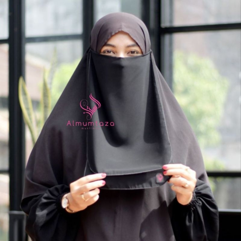 Cadar tali dua layer sifon silky- Almumtaza Muslimah