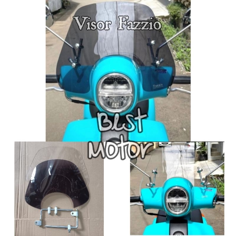 Windshield yamaha fazzio visor fazzio winsil mini fazzio plus breket pnp