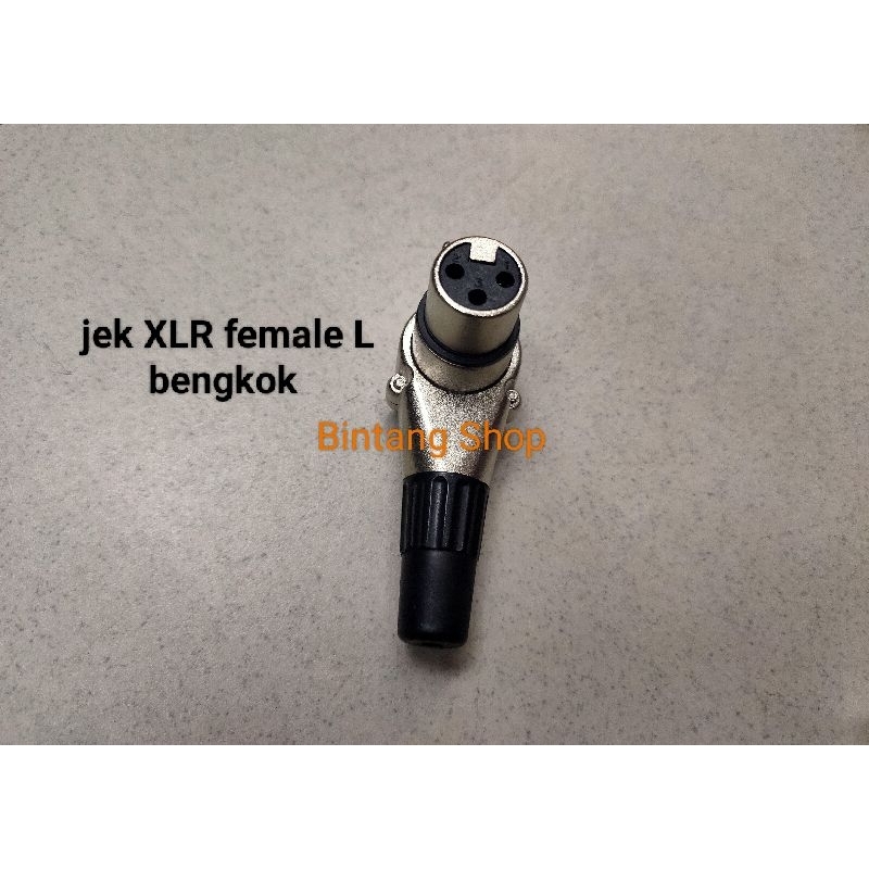 jek jack XLR canon Bengkok model L female