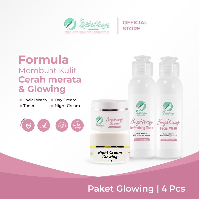 Keisha Almera Skincare - PAKET SKINCARE GLOWING