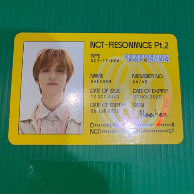 PC Haechan NCT 2020 ID CARD