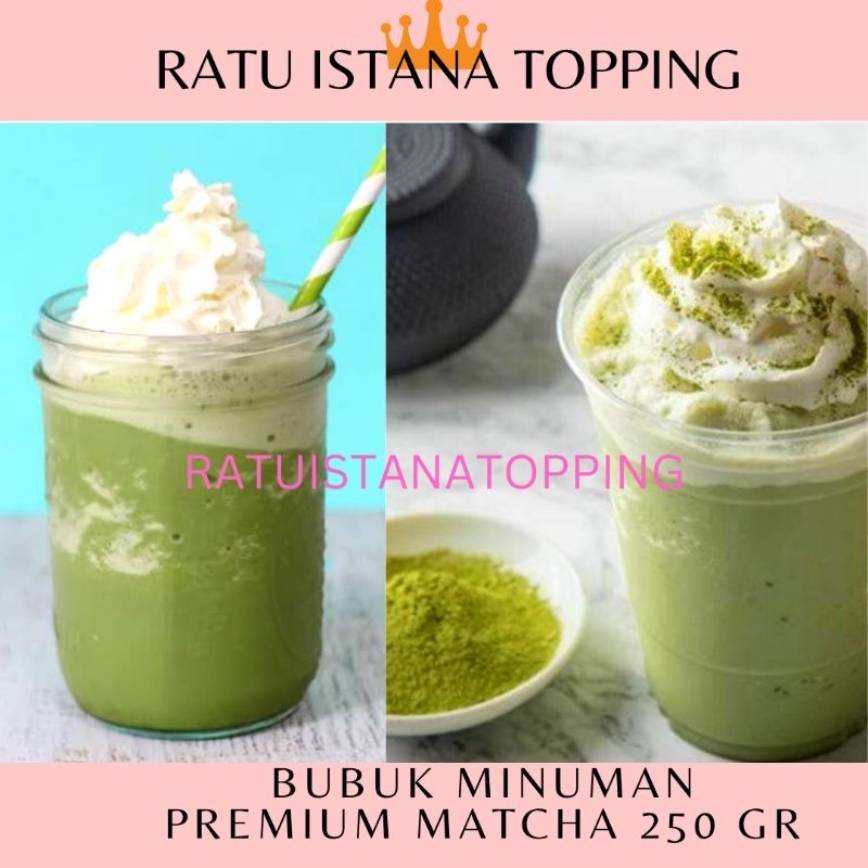 

BUBUK MINUMAN GREENTEA PREMIUM 250 GRAM PLAIN TANPA GULA MATCHA POWDER DRINK PRIME