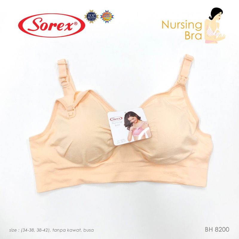 Sorex Bra Menyusui Nursing Bra Kait 3 Setara Cup B Busa Sedang Tanpa kawat seamless nyaman ibu hamil 8200