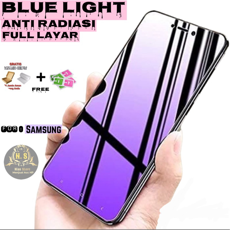 [COD] Tempered Glass Blue Light SAMSUNG J4 Plus J6 Plus A750 A7 2018 J3 PRO J5 PRO J7 PRO J7 PLUS J2 PRIME J5 PRIME J7 PRIME Tg Blue Ray / Anti Radiasi / Anti Gores / Full Layar / Screen Guard / Pelindung Layar