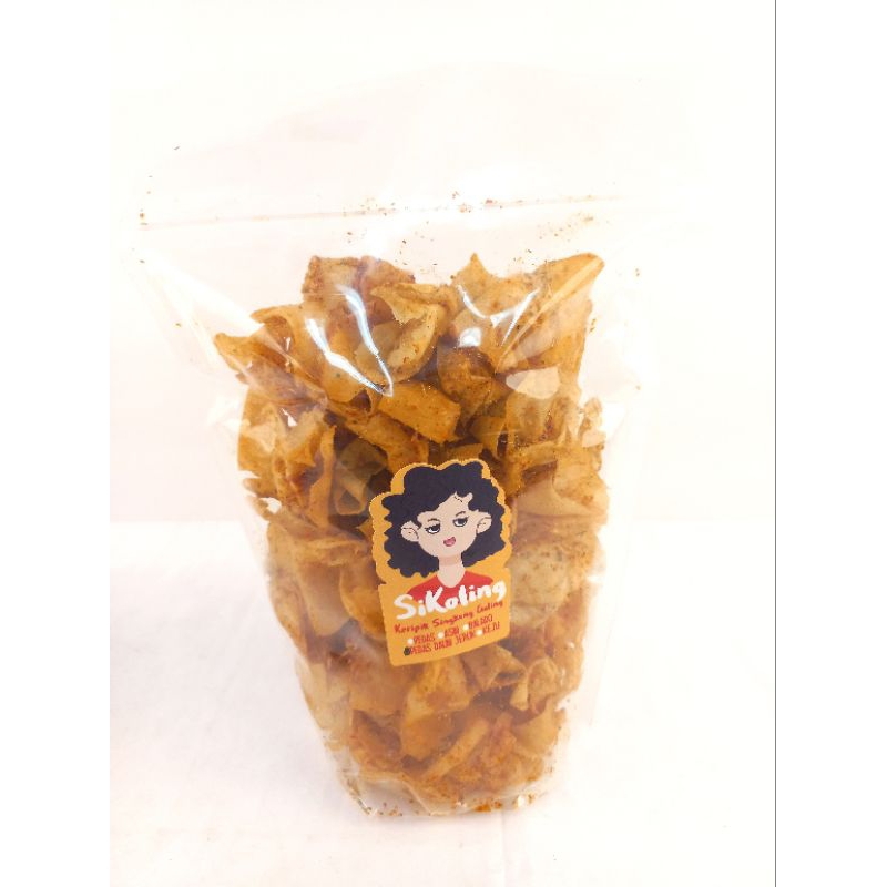 

KERIPIK SINGKONG GALING PEDAS DAUN JERUK 250 gram BEST SELLER