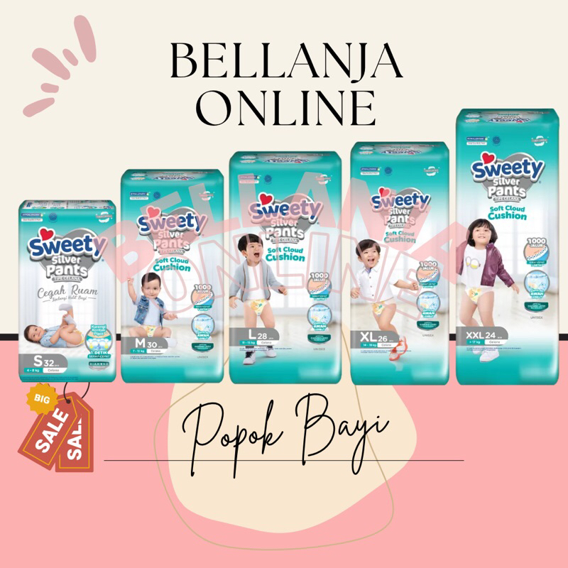 Popok Swetty Silver Pants S/M/L/XL/XXL