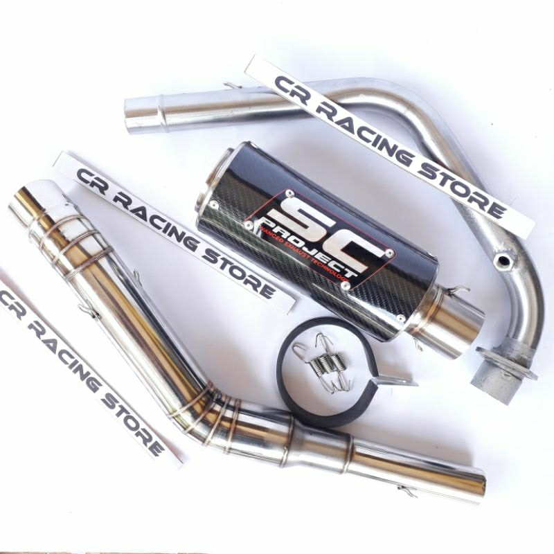 knalpot yamaha R15 sc project carbon
