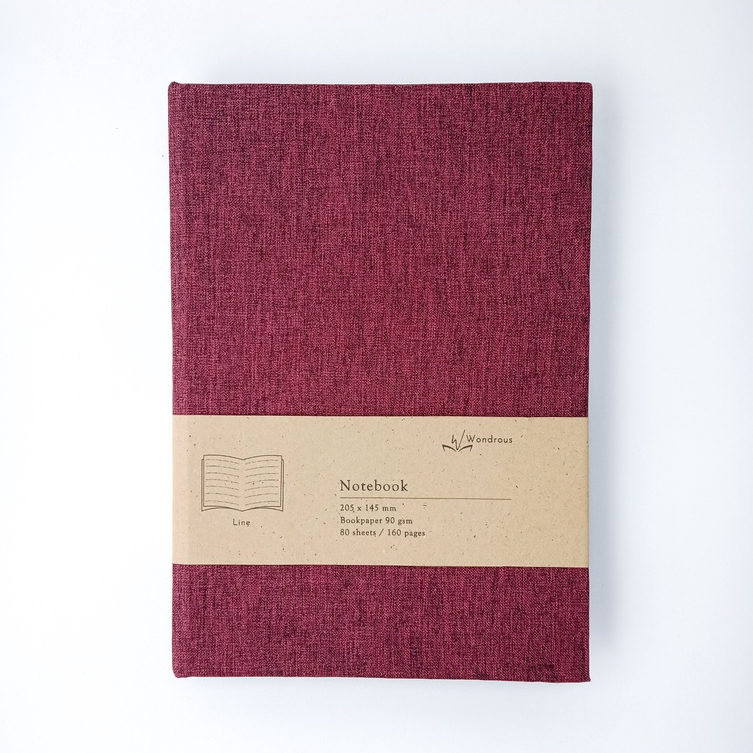 

Bujo 2023, A5 Notebook Wondrous - Maroon Red