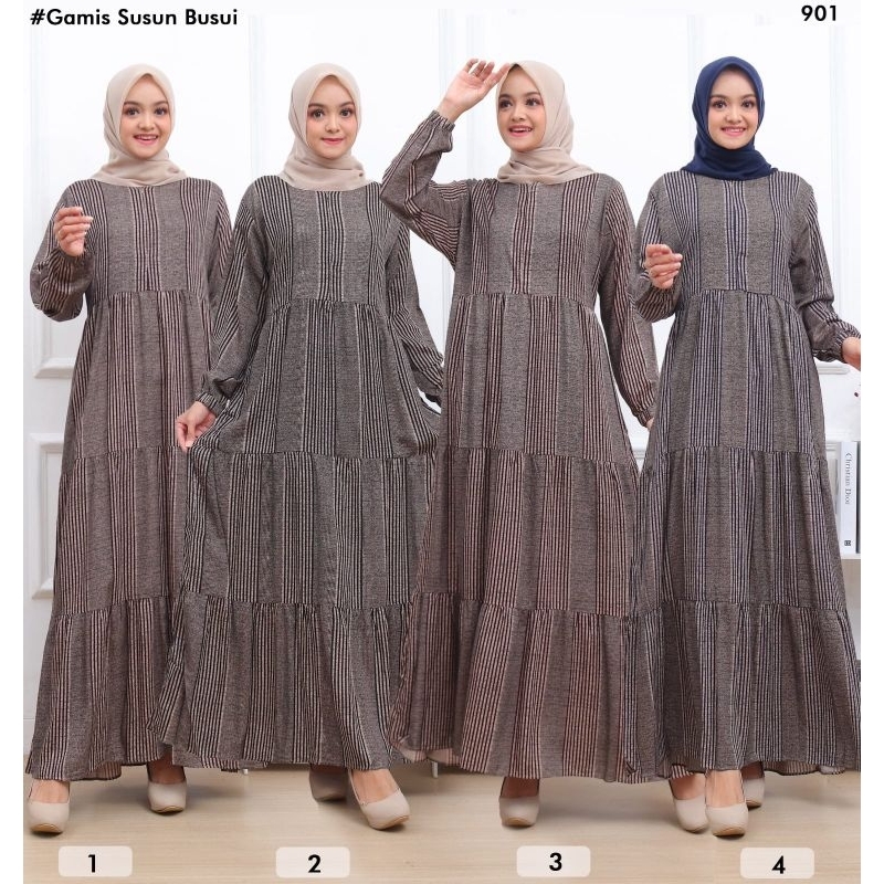 GAMIS GOZO MOTIF SALUR TERBARU STANDAR &amp; JUMBO