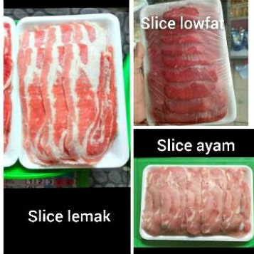 

slice beef chicken
