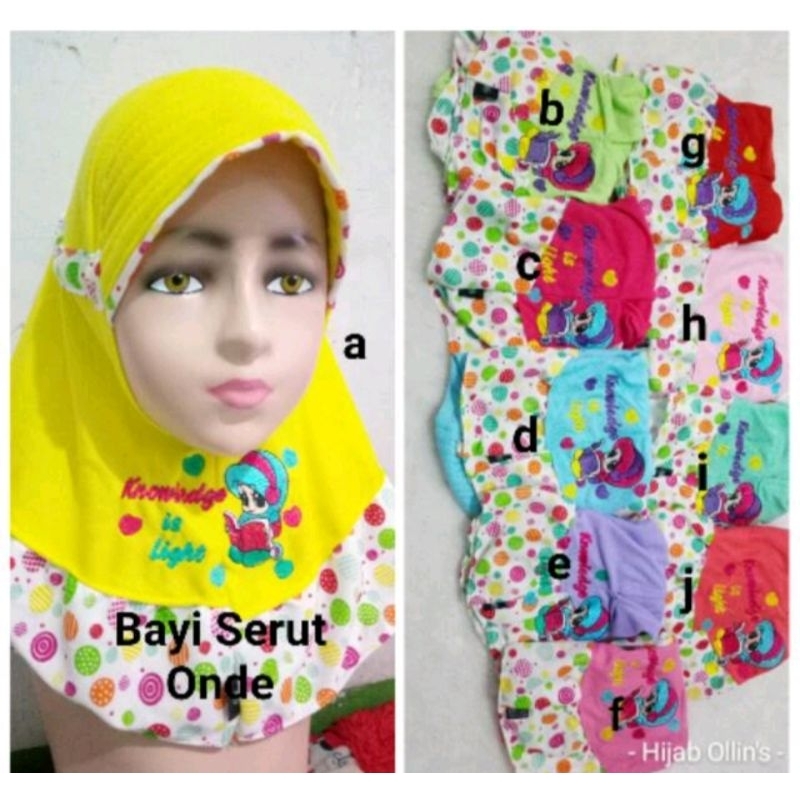 hijab bayi ,jilbab baby bordir premium/hijab bayi kaos