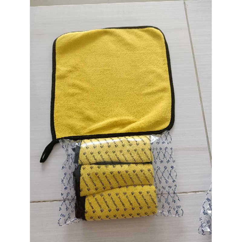 kain lap microfiber CAR WIPE isi 3PC tebal bagus ukuran 30*30