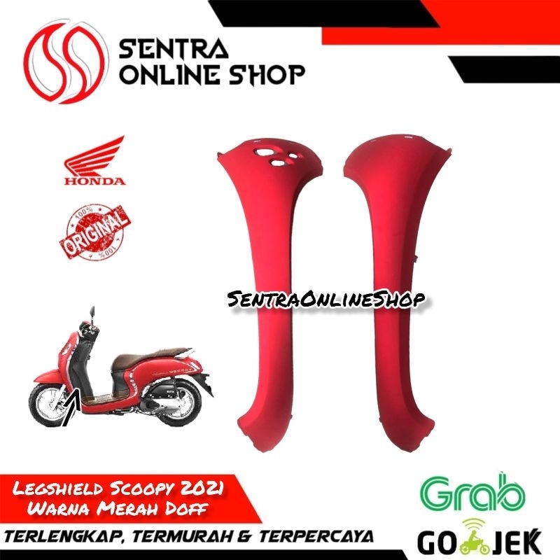 Sayap legsil legshield luar kanan kiri scoopy all new 2021 merah doff dopp original