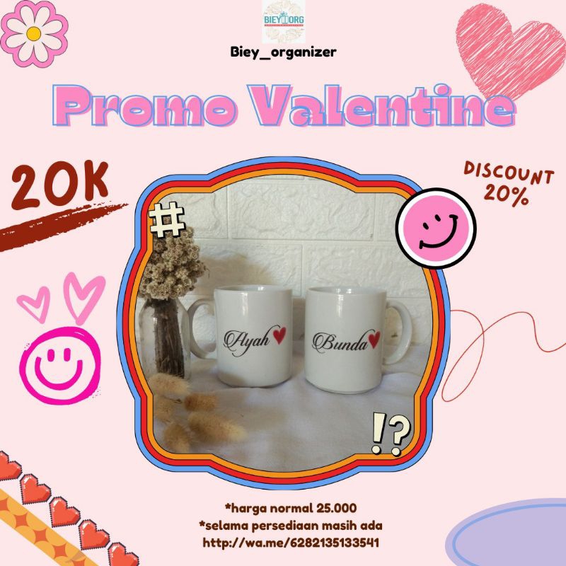 TERMURAH Mug Custome nama dan foto untuk hadiah annive, wisuda, dan ultah