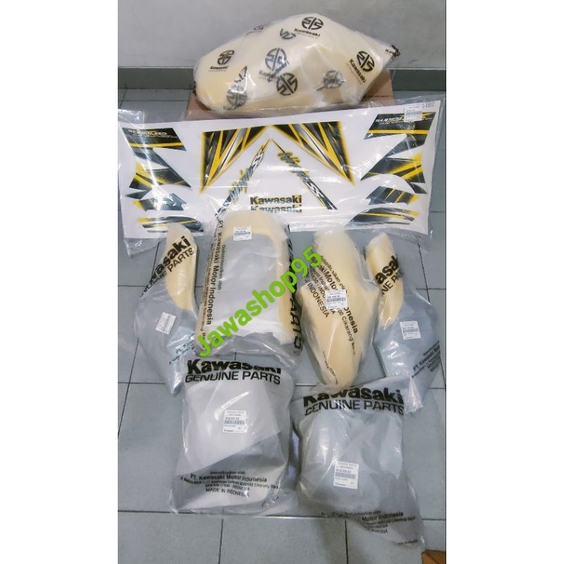 Full cover body set ninja ss kuning original kawasaki