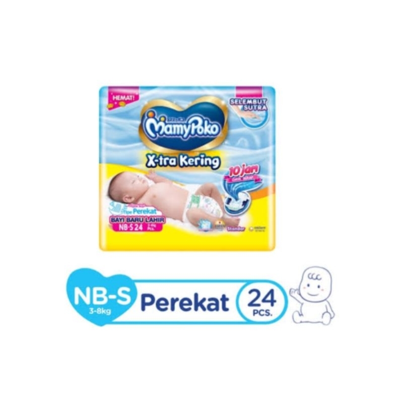 Pampers Mamypoko NBS 24 | Pampers Bayi baru lahir