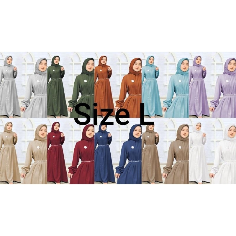 RELINE KID ANAK, SHAKILA, GAMIS HIJAB MUSLIM, MAXY DRESS, 2 UKURAN