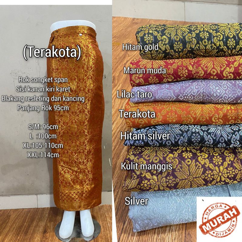 Songket Span / Rok span.SONGKET JADI / ROK SONGKET JADI /BAWAHAN KEBAYA / KAIN SARUNG