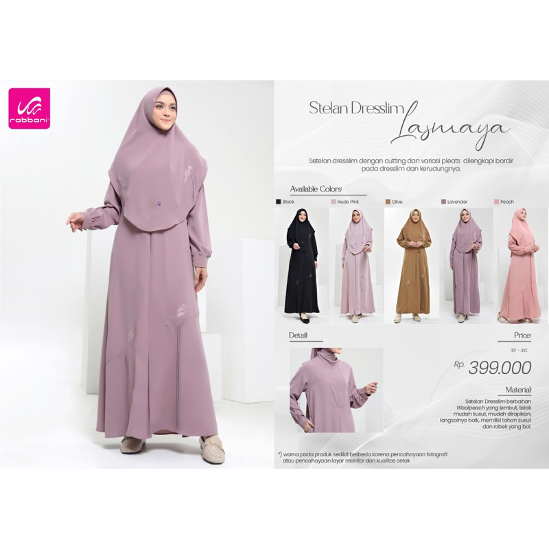 Stelan Dresslim Lasmaya Rabbani ORI