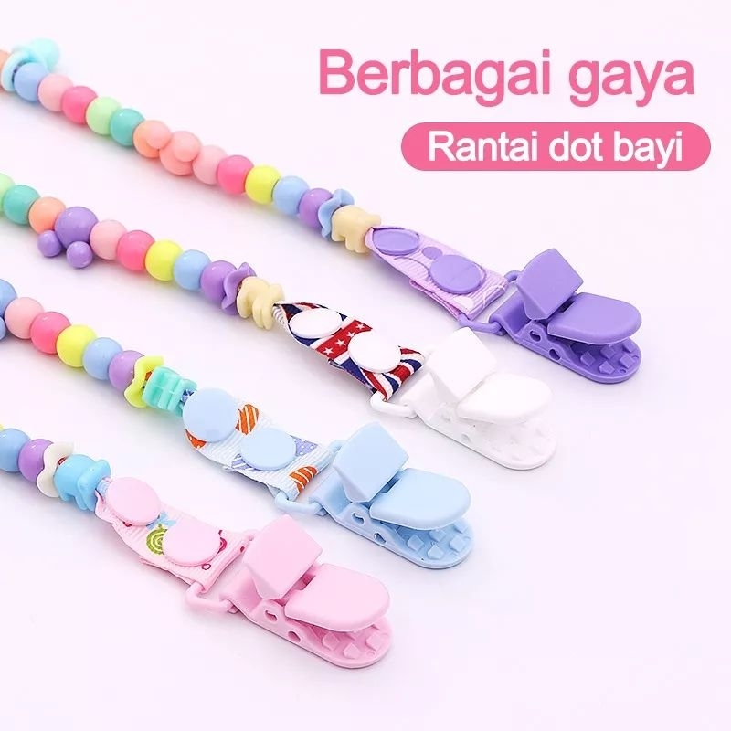 Tali empeng / tali dot / rantai empeng / rantai teether / rantai mainan bayi / rantai tali pacifier / kado bayi